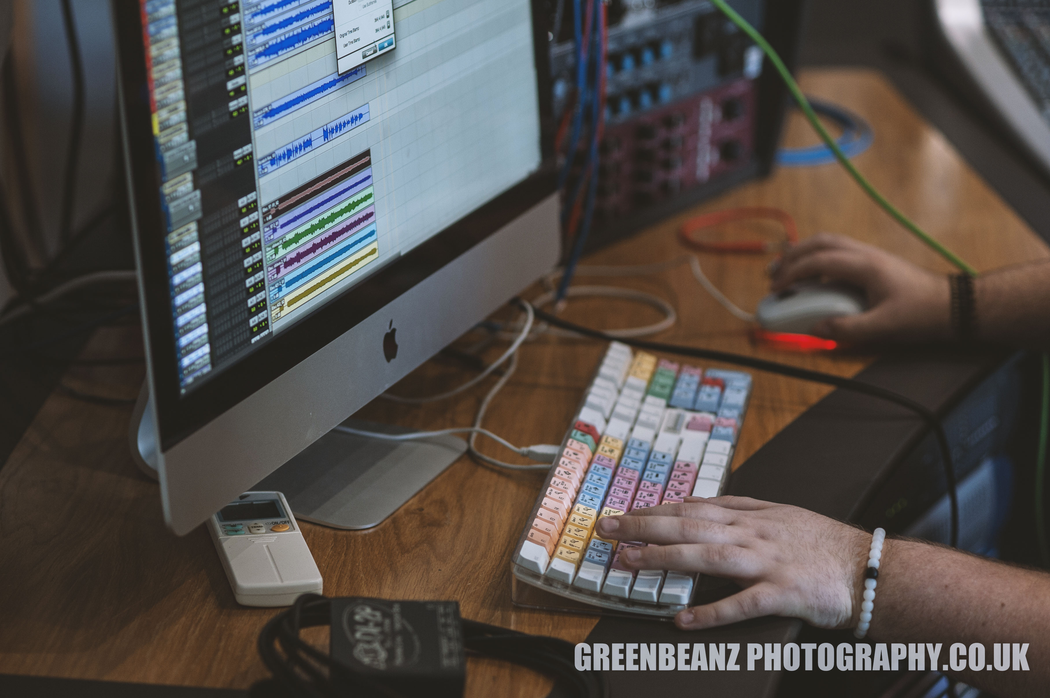 Photograph of a Digital Audio Workstation at Plymouth Recording Studio